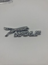 Chrome Wolf Car Badge