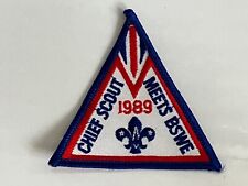 1989 Chief Scout Meets BSWE Patch Badge RARE
