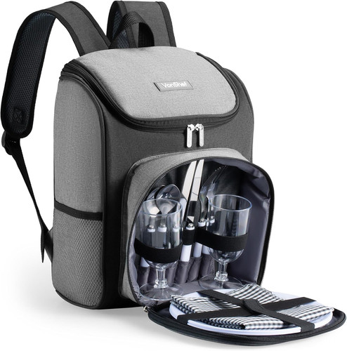 Picnic backpack person grey - 2,