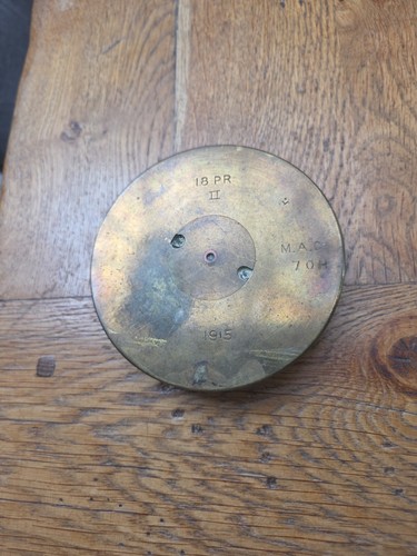 Artillery shell cap brass - artillery,