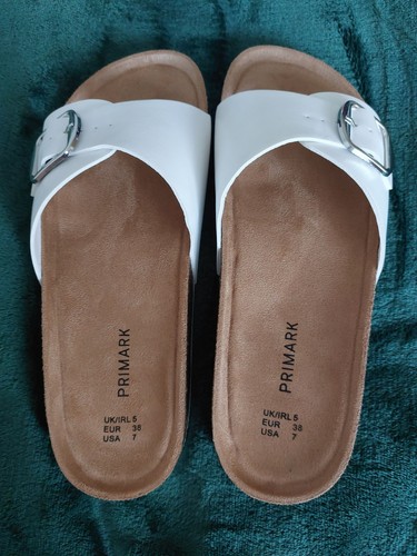 Womens primark white slidder - primark,