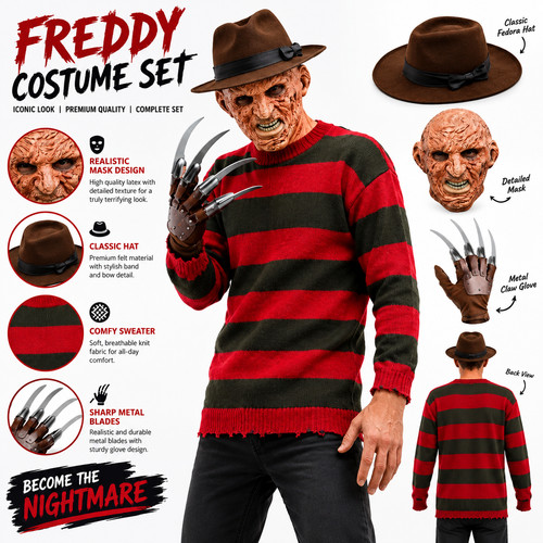 Mens freddy krueger style - mens,