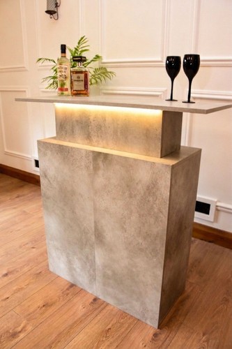 Led home bar grey - led, stone