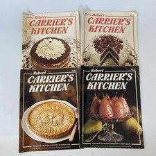 Lot of 4 Robert Carrier's Kitchen Recipe Cookbook Magazine numbers 1,  3,  6, 18