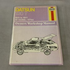 DATSUN 120Y ALL 1171CC CARS 1973 - 1977 HAYNES MANUAL 228 Owners Workshop Saloon