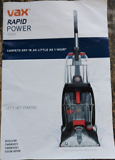 Vax Rapid Power Series CWGRV011 /CWGRV021 /ECGLV1B1 Instruction manual