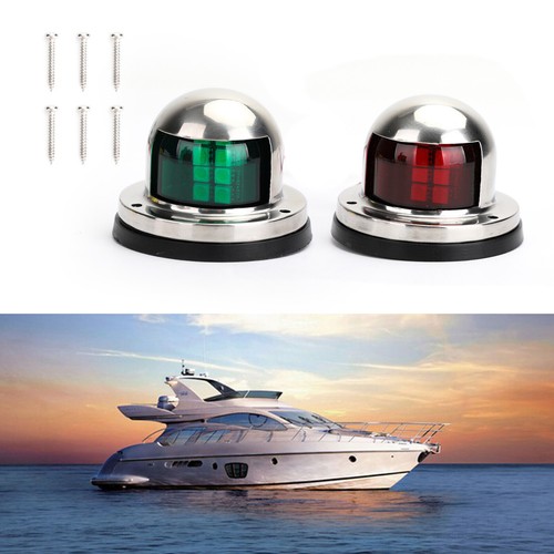 2pcs red green navigation - red,