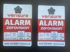 Verisure Alarm Stickers x 2