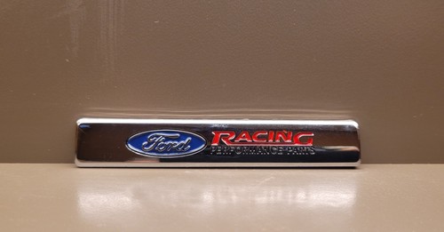 Chrome ford performance badge - chrome,