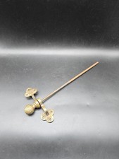 Antique Victorian Brass Door Servant Bell Pull Knob Beehive Vertical Horizontal