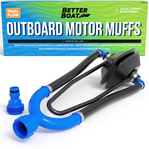 Outboard motor muffs dual - muffs,
