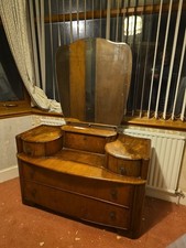 1956 Austinsuite Bedroom Suite – Walnut Veneer Wardrobes and Dressing Table.