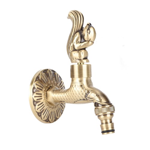 Antique carved faucet - carved,