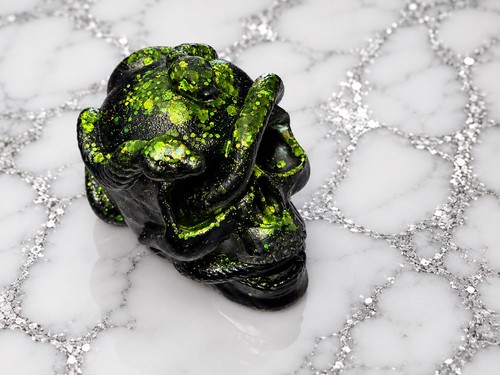 Resin snake skull - snake,