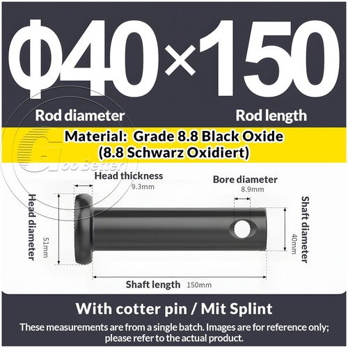 6mm 8mm 40mm clevis pin - 6mm,