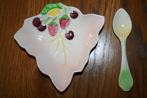 Vintage avon ware leaf dish - ware,