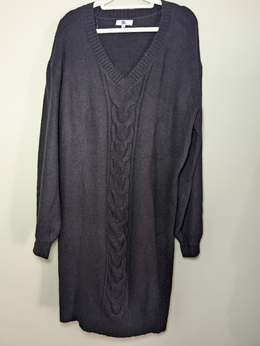 You black cable knit - cable, jumper