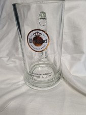 Warsteiner glass tankard stein - warsteiner,