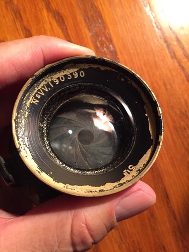 Inch brass lens old - lens,