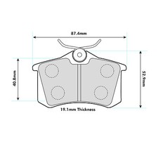 Ferodo DS2500 Rear Brake Pads For VW Vento 2.8 VR6 1992>1995 - FCP541H