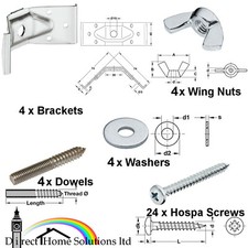 Set of 4 Table Corner Brace