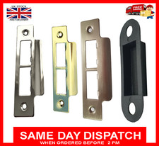 Door Strike Double Plate Chrome, Brass, Satin Long Plates Tubular Mortice Latch
