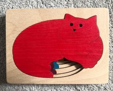 George Luck Wooden 5 Layer Cat Puzzle - 1 Cat Missing