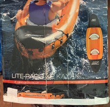 Kayak Set Lite-Rapid X2 321x88x44cm Canoe Boat with Oars 2 Seater Orange