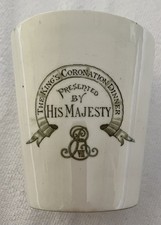 Royal Doulton Edward VII Coronation Dinner Beaker JUNE 1902. AF