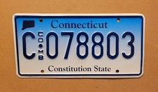 2012 Connecticut License Plate