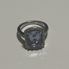 Sterling Silver 925 large blue