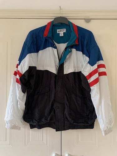 Vintage retro blue white - , black
