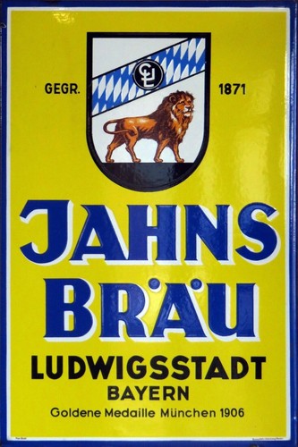 Jahns brau brewery advert - brewery,