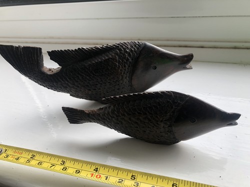 Pair wooden fish free - a, of