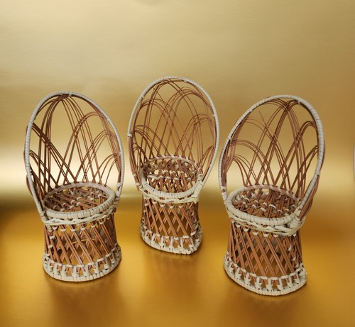 Vtg set wicker - vtg, rattan