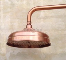 Antique Red Copper Round Shower Head Over-head Shower Sprayer Top Shower Head 