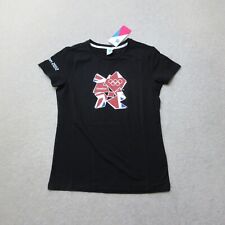 London 2012 Deadstock T-shirt Womens UK 14 Black Crew Neck Olympics Casual NWT