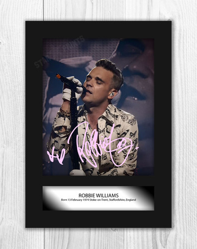 Robbie williams signed - robbie,