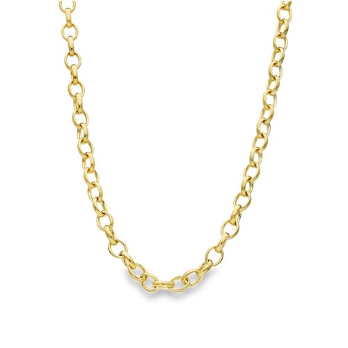9ct yellow gold oval - oval, belcher