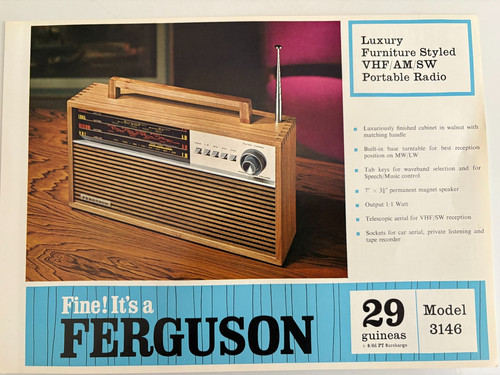Ferguson 3146 vhf sw - ferguson, vhf/am/sw