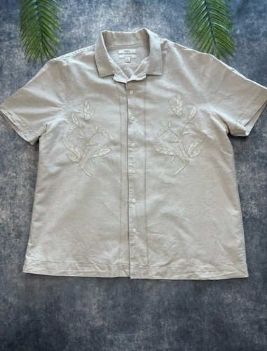 Linen white beige blend - m&s,
