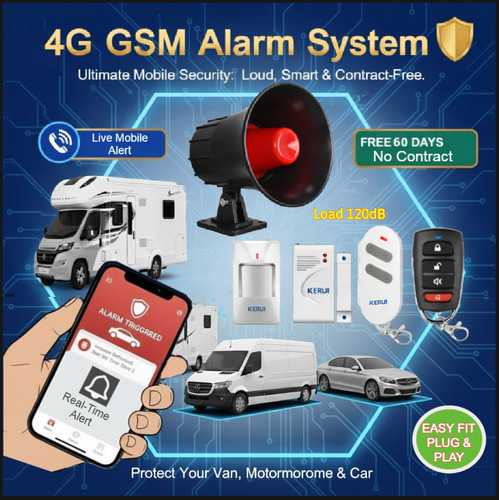 Camper van caravan - camper-van-caravan, alarm
