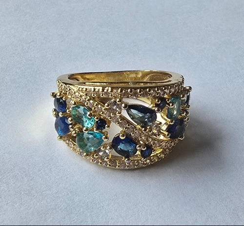Vintage style blue zirconia - vintage-style,