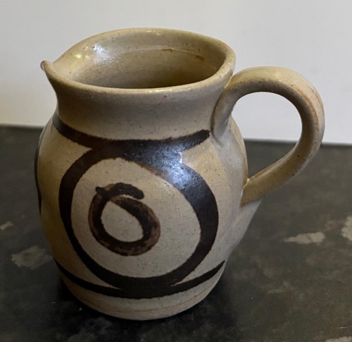 Vintage stoneware small milk - stoneware,