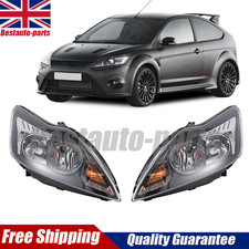 Headlights For Ford Focus Mk2 2008-2011 Black Inner Headlamps Pair Left & Right