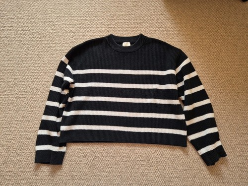 Ladies black white stripe - h&m,