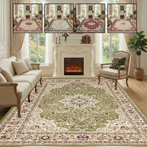 Large traditional rug - rug, slip