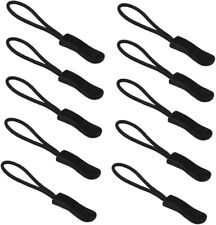 Coat Zipper Pulls- Backpack Sleeping Bag Replacement Toggles Tags Black 🖤