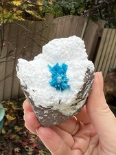 Cavansite Flower on Heulandite