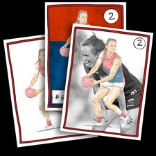 Vintage Melbourne AFLW player